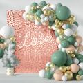 40 Balloons Garland Set With Olive Green Balloons - Skin Color Latex - Confity Balloons and White Balloons Pack Complete Birthday , Anniversary Balloons Decoration Set With Metallic Golden Balloons. 