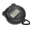 Digital Sport Stopwatch Timer, Black Sports Stopwatch Waterproof Alarm Clock Function Easy To Read Multifunction for Racing for Swimming for Judging. 