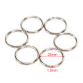 100Pcs/Lot Key Rings DIY Metal Key Holder Split Rings Hoop Metal Loop Keychain. 