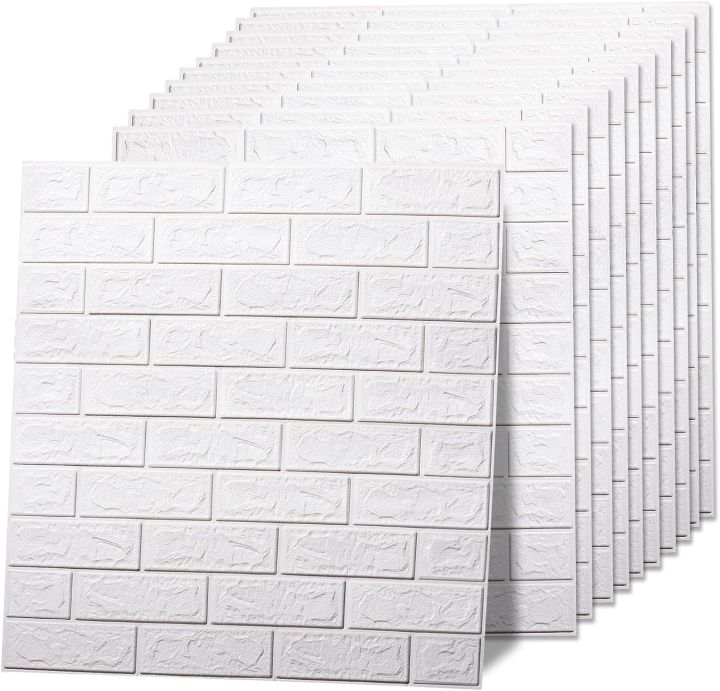 3D%20Wall%20Panels%20Peel%20And%20Stick%20Self-adhesive%20Foam%20Stone%20Textured%20White%20Faux%20Brick%20Wallpaper%20For%20Bedroom%20Walls%20Living%20Room%20Tv%20Background%20Home%20Decor%20DIY%20-%20Image%202
