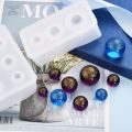 Ball Silicone Molds Epoxy Resin Beads 3D Resin Mold For Necklace Pendant Starry Sky Sphere Mold Jewelry Making Accessories. 