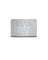 Universal Laptop Back Skin Scripture Texture - Silver. 