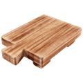 Rectangle Wood Pedestal with Handle, for Bathroom Wooden Tray Base. 