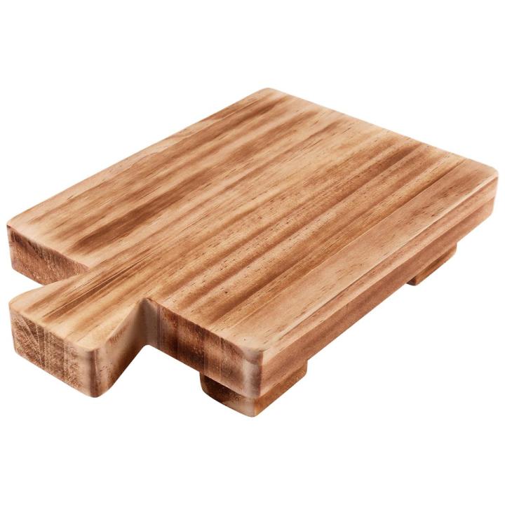 Rectangle Wood Pedestal with Handle, for Bathroom Wooden Tray Base