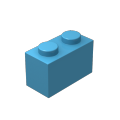 Domestic small particle building block parts compatible with Lego accessories 3004 1x2 10 bricks. 