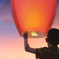 1 Pc Chinese Sky Lanterns to Release in Sky Memorial Sky Lantern with Fire Resistant Paper Floating Wishing Biodegradable Lanterns For Memorial, Birthday, Wedding, Anniversary, Celebrations and more occasion Available in Multicolors. 
