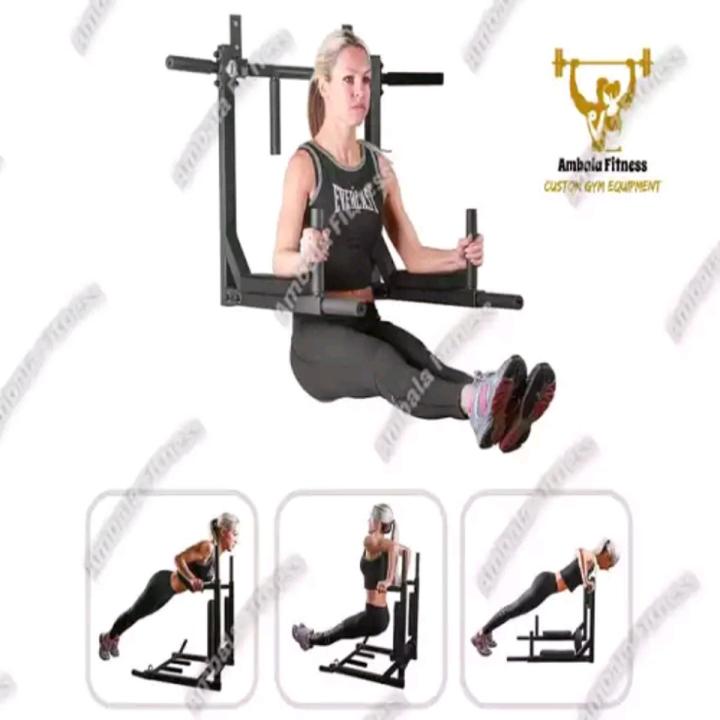 Dual-use Hanging Multifunctional Wall Mounted Pull Up Bar Set Stand Home Gym Strength 250kg Fitness Boxing Back Exercise Bar