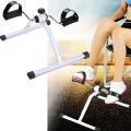 Exerciser Leg Arm Workout Machine Under Desk Bike Foldable Mini Bike Foot Pedal Cycle - White. 