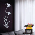 Mirror Wall  3D Acrylic Mirror Flower Art Room Decor Sliver/Gold/Black Mirror 3pcs. 