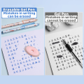 M G Retractable Erasable Ballpoint Pen With Eraser Frictional Gel Ball Pens For Kids Cute(0.5mm,Black/Crystal Blue) AKPH3311. 