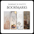 Urdu Bookmarks Set of 4 Inspired by Jannat k patty | Bookmarks for Novels, Books and Quran | Book Aesthetics | Books Accessories | Book Labels | Bookish Gift Idea | Book quotes. 