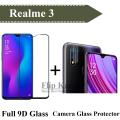 Realme 3 Glass Protector 9D|5D|6D|10D|11D|21D Black Tempered Glass Screen Protector Full Glue Edge To Edge + Back Camera 9H Gorilla Flexible Protector For Realme 3. 