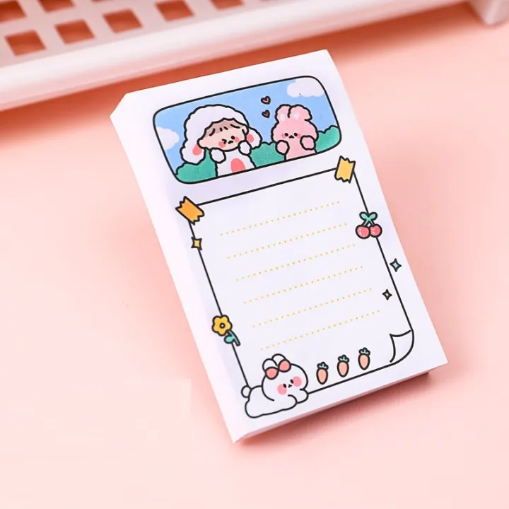 1%20Book%20of%2080%20Pink%20Girls%20%20Cute%20Sticky%20Notes%20Creative%20Office%20Stationery%20Message%20Notes%20-%20Image%209