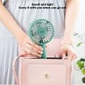 Handheld Cooling Fan USB Rechargeable 1200mAh Mini Fan Ultra Quiet Personal Fan Detachable Base for Home Office Travel Dormitory. 