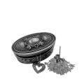 Designer Collection: HEART PENDANT (SILVER/CHANDI) (WITHOUT CHAIN). 