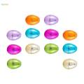 12x Fillable Easter Eggs Colorful Empty Easter Egg Fillable Surprise Eggs for Classroom Prize Toddlers Party Supplies. 