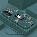 Xiaomi Redmi 13 redmi13 12 Casing Mickey Family Mobile Case Cute Mouse Silicon Liquid Rubber Cover. 