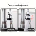 360° Degree Adjustment Kitchen Faucet 3 Mode Extension Tube Extension Water Tap Water saving Into a Flexible, Hands-Free Sprayer Kitchen Faucet Accessories. 
