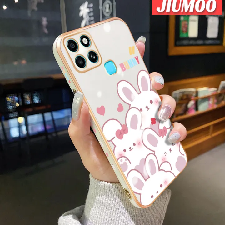 JIUMOO%20For%20Infinix%20Smart%206%20HD%20Smart%206%20Plus%20Smart%207%20Case%20Cartoon%20Cute%20Bunny%20Luxury%20Plating%20Phone%20Cases%20New%20Square%20Edge%20Pattern%20Silicone%20Soft%20Casing%20Camera%20Lens%20Protection%20Shockproof%20Cover%20-%20Image%209