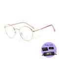 Anti Blue Light Glasses Round Cermin Mata Silau Computer Eyeglasses for Women Men Fashion Metal Frame Specs Korean Style. 