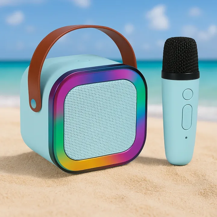 3-in-1 Wireless Karaoke Microphone with Built-in Bluetooth Speaker ...