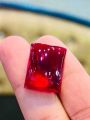Anari Yaqoot Original Stone Red for ring Gemstone Garnet Stone Square Shape 11.5 Grams. 