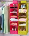 5 Shelf Clothes Hanging Organizers Pant Organizers Holder Wardrobe Section Storage Closet Organiser Shoe Clothes Garment. 