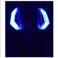 Universal Motorcycle bike DRL Indicator With Flow Light Lava. 
