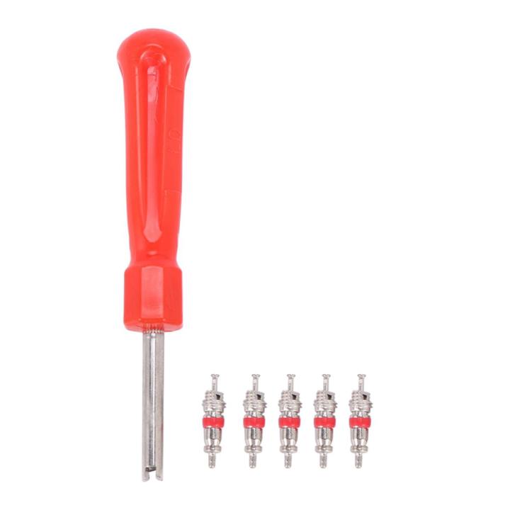 Tool Demonte Valve Tire + 5 Valve for Car Bike Motorcycle | Daraz.pk
