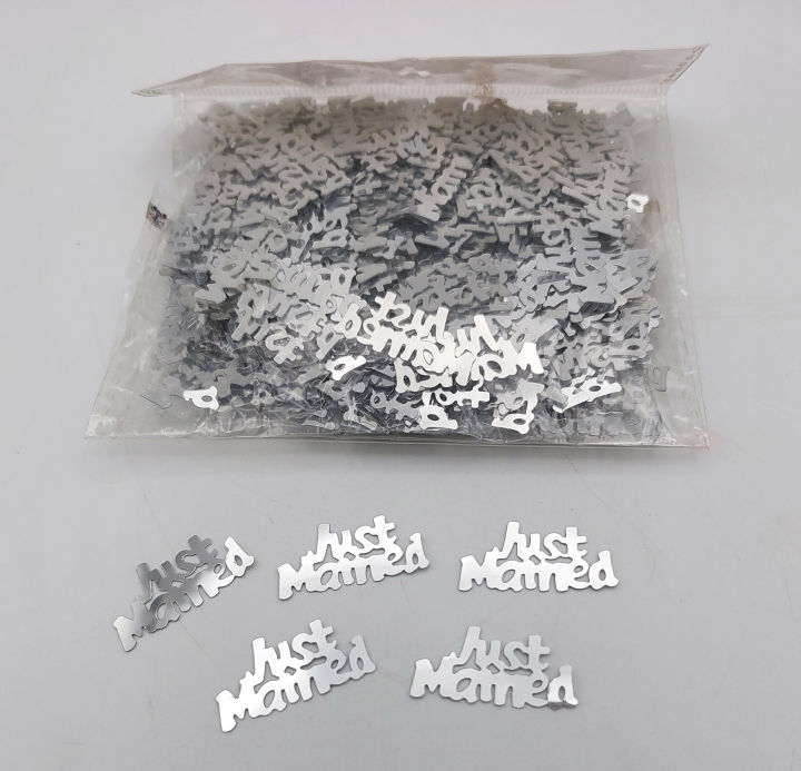 JUST MARRIED CONFETTI PACK FOR LETTERS AND CARDS