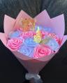 Silk Flowers Bouquet for gift, gift for girls, gift for friends, birthday gift, gift for Valentine's day, gift for mothers day, Eid gift. 