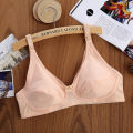 Cotton Maternity Nursing Bra Wireless Non-Padded Breastfeeding Support. 