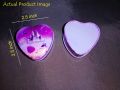 1 Piece - Accessories Mini Storage Box - Heart Shaped Gift Box (We Got Married) Small Steel Box. 
