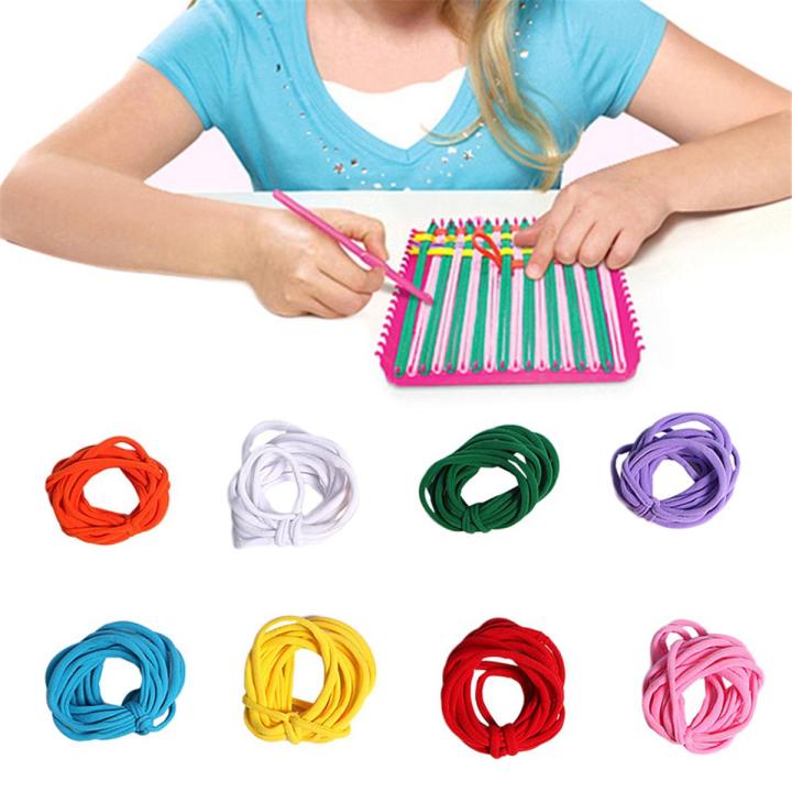 96 Pieces Loom Potholder Loops Weaving Loom Loops Weaving Craft Loops With Multiple Colors For DIY Crafts Supplies No Box