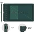 Huion Inspiroy 2 Series  | S H641P 6*4 Inches | M H951M 9*5 Inches | L H1061P | Graphic Drawing Tablet   Black. 