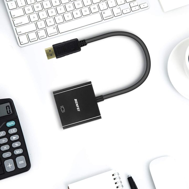 BENFEI%20DisplayPort%20to%20VGA%20Gold-Plated%20DP%20to%20VGA%20Adapter%20(Male%20to%20Female)%20-%20Image%206