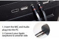 3.5mm Female to 2 Dual Headphone Splitter 3.5mm Male Headphone Mic Audio Y Splitter Cable for Computer ,Smartphone Headset to PC Adapter. 