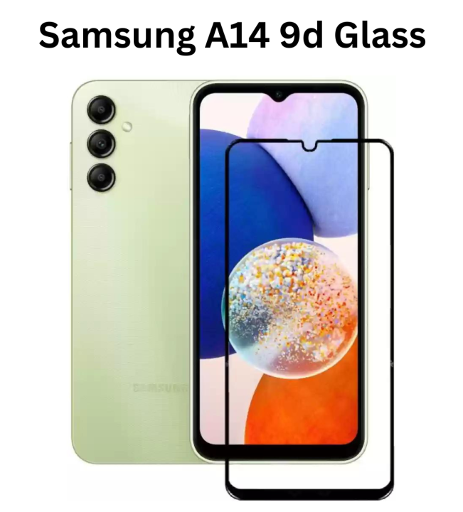Samsung Galaxy A14 9D / 11D / 21D Tempered Glass A14 Screen Protector, [9H Hardness] [Anti-Scratch] [Anti-Fingerprint] [HD Clear], Screen Protector