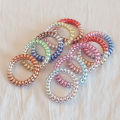 4Pcs/Lot Colorful Telephone Wire Elastic Hair Bands Rope Gum Hair Ring Spiral Rubber Bands For Women Girl Hair Accessories. 