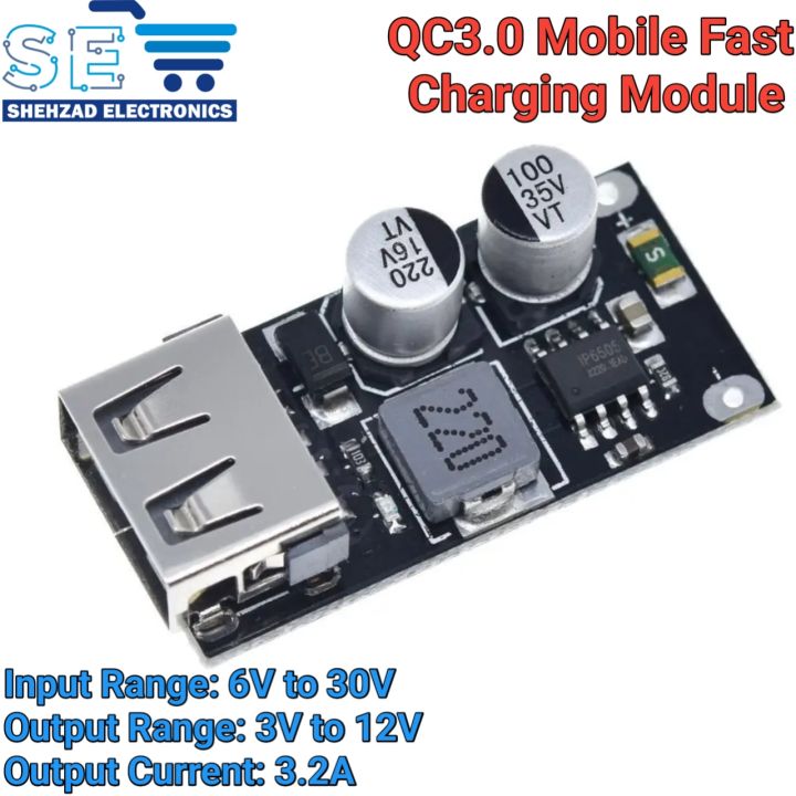 QC3.0 USB DC-DC Buck Converter Charging Step Down Module 6-32V to Fast Quick Charger Circuit Board 3V 5V 12V