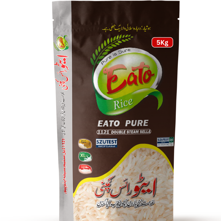 Eato Pure Double Steam Sella Rice (5kg) | Daraz.pk