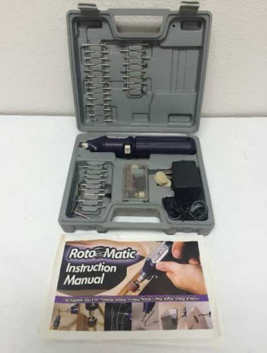 ROTO MATIC high speed rotary tool 3.6v 10000 rpm lots of accessories