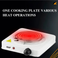 Hot plate Rapid Heat Electric Stove: 1000W Hot Plate | 2-Min Quick Heat | Easy-Clean | Automatic Single Heater | Compact & Efficient Cooking Solution with Cooker Coil. 