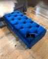 New Wooden Storage Ottoman puffy in Imported Velvet Fabric (4ft x 2ft). 