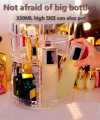 Original Good Quality 360 Degree Rotating Makeup Storage Rack Height Adjustable Cosmetics Organizer Assembly Skin Care Holder Bathroom Display Case. 