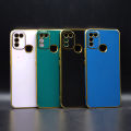 Infinix Hot 11 Play Back Cover Soft Multi Golden Border Camera Protection Cover For Infinix Hot 11 Play. 