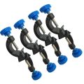 Lab Clamp Holder 2 Boss Heads Retort Stand Holder 4 Pcs. 