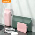 Silicone Portable Storage Bag Simple Wind Headphone Organizer Small Object Storage Bag Travel Mini Carry-on Essentials. 