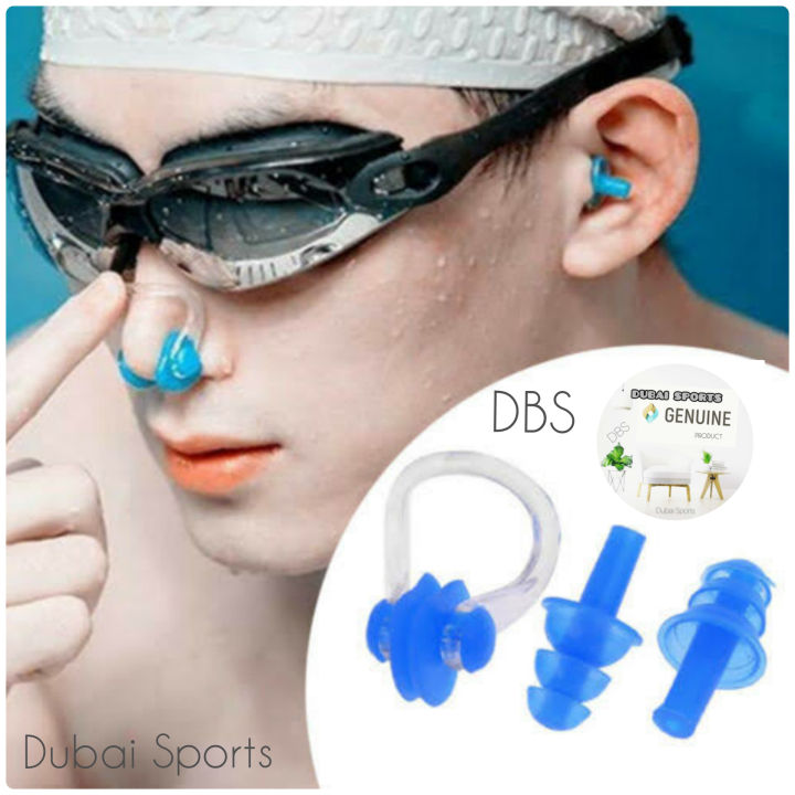 Silicone%20Ear%20Plugs%20And%20Nose%20Clip%20Combo%20Set%20For%20Swimming%20-%20Image%203
