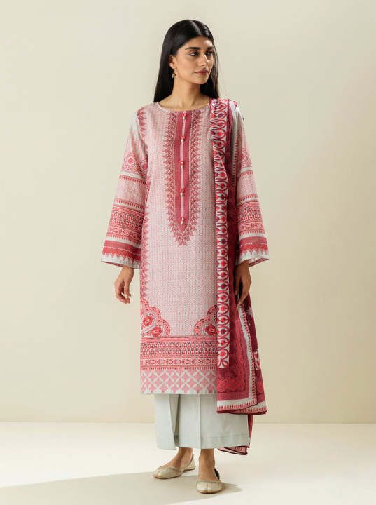 Beechtree- Morbagh By Beechtree Mulberry Crafts-Printed-3P-Lawn Unstitched Suit for Women
